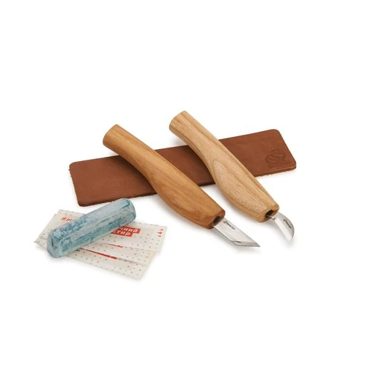 Chip Carving Knives Set - 2 Knives Plus Accessories