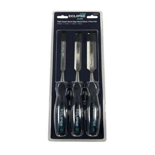 3pc High Impact Through Tang Chisel Set 1/2", 3/4", 1"