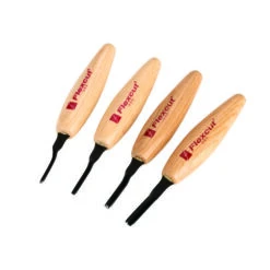 Shallow U-Gouge Micro Tool Set - 4 Piece