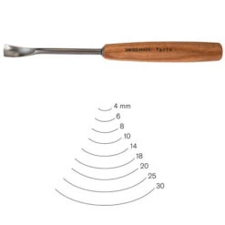 #7 Sweep Spoon Gouge 6 Mm Full Size