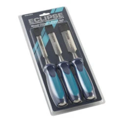 3 Pc Wood Chisel With Ergonomic Soft Handle 1/2", 3/4", 1"