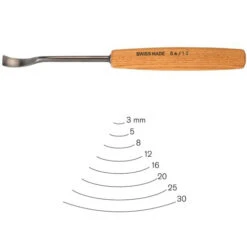 #5 Sweep Spoon Gouge 3 Mm Full Size