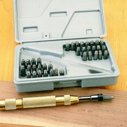 Spring Loaded Letter And Number Punch Set