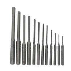 12 Pc Professional Steel Roll Pin Punch Set With Vinyl Pouch